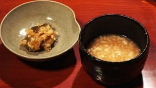 茶粥と金山寺味噌